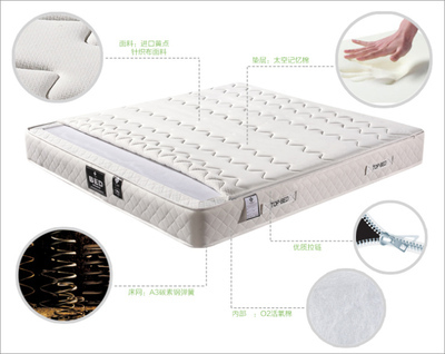 尼克爱家记忆棉慢回弹活氧棉弹簧加厚席梦思床垫 深度睡眠的雅典卫城